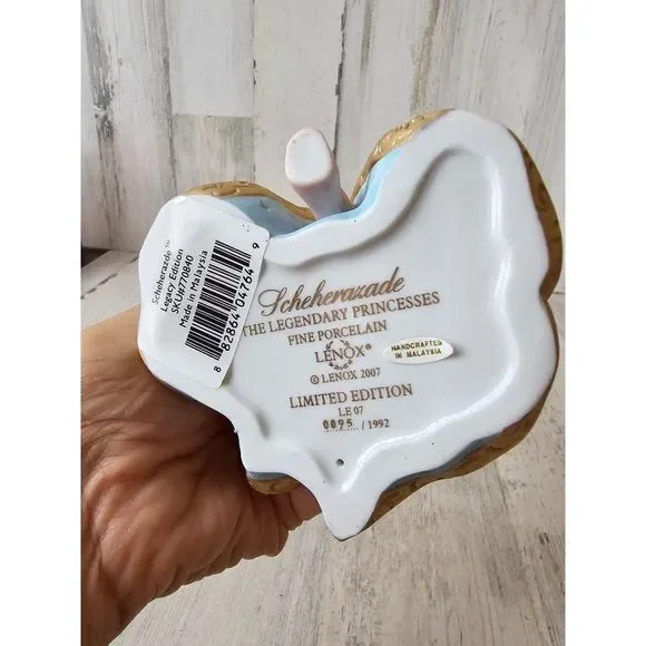 Lenox Scheherazade legendary princesses statue figurine porcelain limited 2007 v - Picture 7 of 7